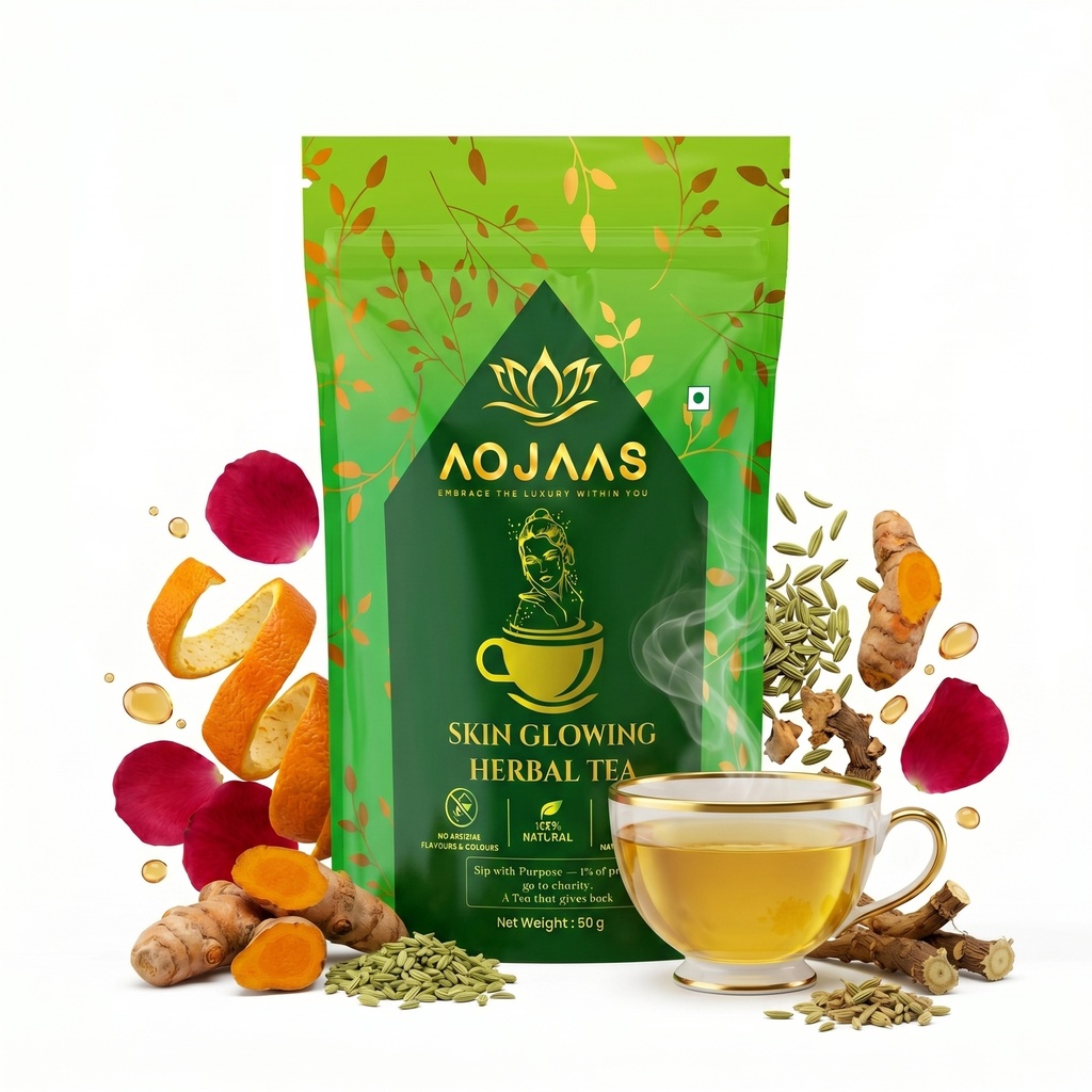 Skin Glowing Herbal Tea - Your Inner Radiance, Bottled in a Cup